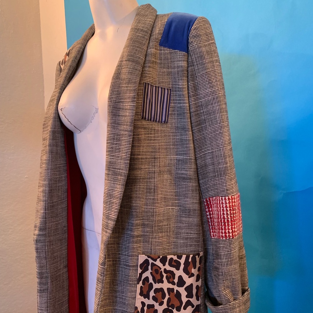 ALICE AND OLIVIA PATCHWORK JACKET